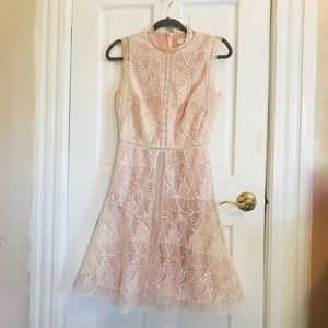 REISS Tori Soft Fit and Flare Dress